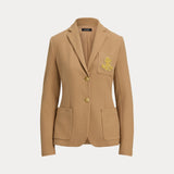 LAUREN RALPH LAUREN blazer con logo ricamato Beige