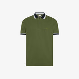 SUN68 Polo multistripes collo multicolor Verde