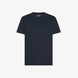SUN68 t-shirt in piquet tech Navy blue