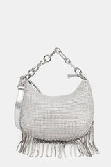 TWINSET borsa mini croissant Argento