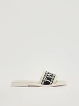 TWINSET GIRL sandalo logato Bianco
