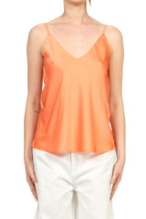 VICOLO top in satin Arancione