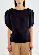 VICOLO top in lino Nero