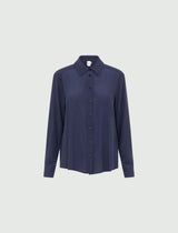 MARella camicia in seta Blu