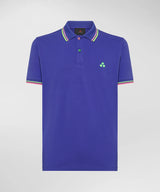 PeUTEREY polo con contrasti fluo Blu