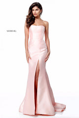 SHERRI HILL abito a sirena in mikado Blush