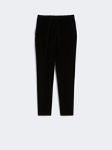 MAXMARA STUDIO pantalone a sigaretta in velluto Nero