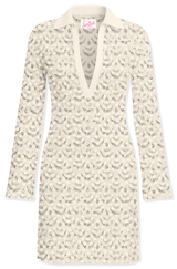 MC2 SAINT BARTH abito in crochet con pailettes Bianco