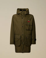 CP COMPANY gore g-type long mille jacket Verde