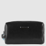 PIQUADRO beauty case in pelle Nero