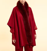 MARINA RINALDI CAPPOTTO IN DOUBLE DI LANA Rosso