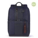 PIQUADRO zaino in tessuto porta notebook e ipad Blu