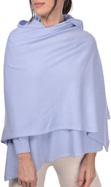 GRAN SASSO sciarpa con cappuccio Azzurro