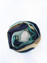 GIERRE MILANO sciarpa in lana multicolor Blu