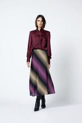 HANITA camicia in raso Granato