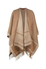MAXMARA STUDIO poncho in lana Cammello