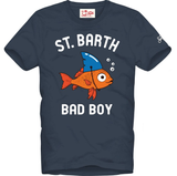MC2 SAINT BARTH t-shirt boy con stampa Blu