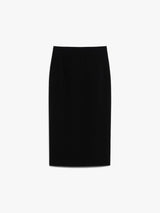 MAXMARA gonna tubino in cady Nero