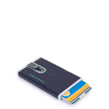 PIQUADRO portacarte slyding sistem Blu