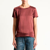 VICOLO t-shirt satin Vino