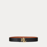LAUREN RALPH LAUREN cintura larga reversibile Nero