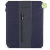 PIQUADRO Portablocco in tessuto riciclato Blu