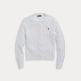 RALPH LAUREN POLO cardigan pony Bianco