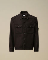 CP COMPANY giacca overshirt felt Nero