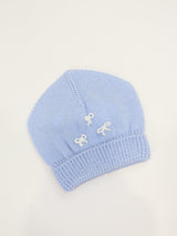 PICCOLA GIUGGIOLA cappellino in lana Azzurro
