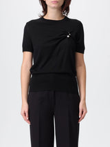 LIU JO BLACK Maglia con applicazione perle Nero