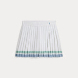 RALPH LAUREN POLO gonna a pieghe bimba Bianco