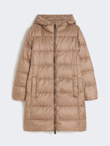 MAXMARA THE CUBE piumino midi in tela tecnica Beige