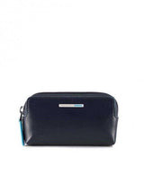 PIQUADRO astuccio portachiavi a due anelle Blu
