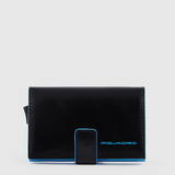 PIQUADRO porta carte in metallo Nero
