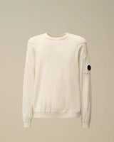 CP COMPANY maglioncino con lente sea island Bianco