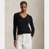 RALPH LAUREN POLO Maglia polo ralph lauren a trecce Nero