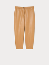 NOW MARINA RINALDI pantalone in jersey spalmato Cammello