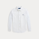 RALPH LAUREN POLO camicia lino bimbo Bianco
