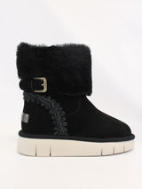 MOU stivaletto eskimo fibbia Nero