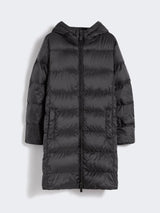 MAXMARA THE CUBE piumino midi in tela tecnica Nero