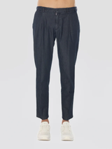 BRIGLIA pantalone in tela tiberio Blu
