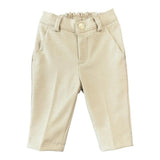 MANUELL&FRANK pantalone pied de poule Beige