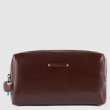 PIQUADRO beauty case in pelle Marrone