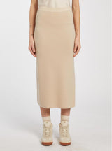 MARella MONOCHROME gonna in lana Bianco