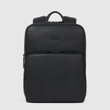 PIQUADRO Zaino sottile in pelle Nero