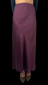VICOLO gonna lunga effetto satin Bordeaux