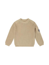 CP COMPANY KIDS Maglione iconico con lente Cammello