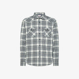 SUN68 camicia in cotone check Bianco