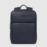 PIQUADRO Zaino sottile in pelle Blu
