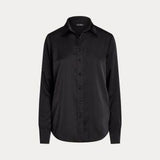 LAUREN RALPH LAUREN camicia di raso Nero